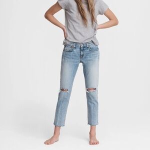 rag & bone Dre Low-Rise Boyfriend - Stella